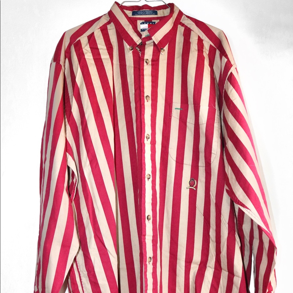 Vintage Tommy Hilfiger striped button up shirt